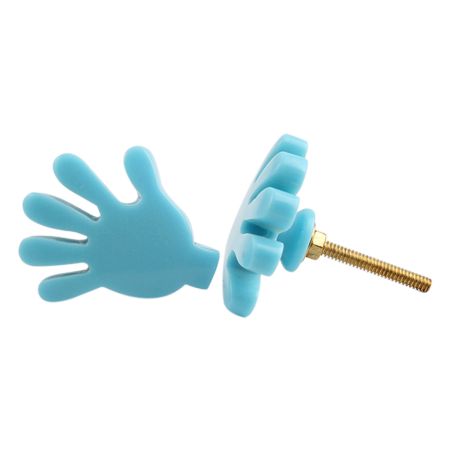 Turquoise Resin Finger Cabinet Knob